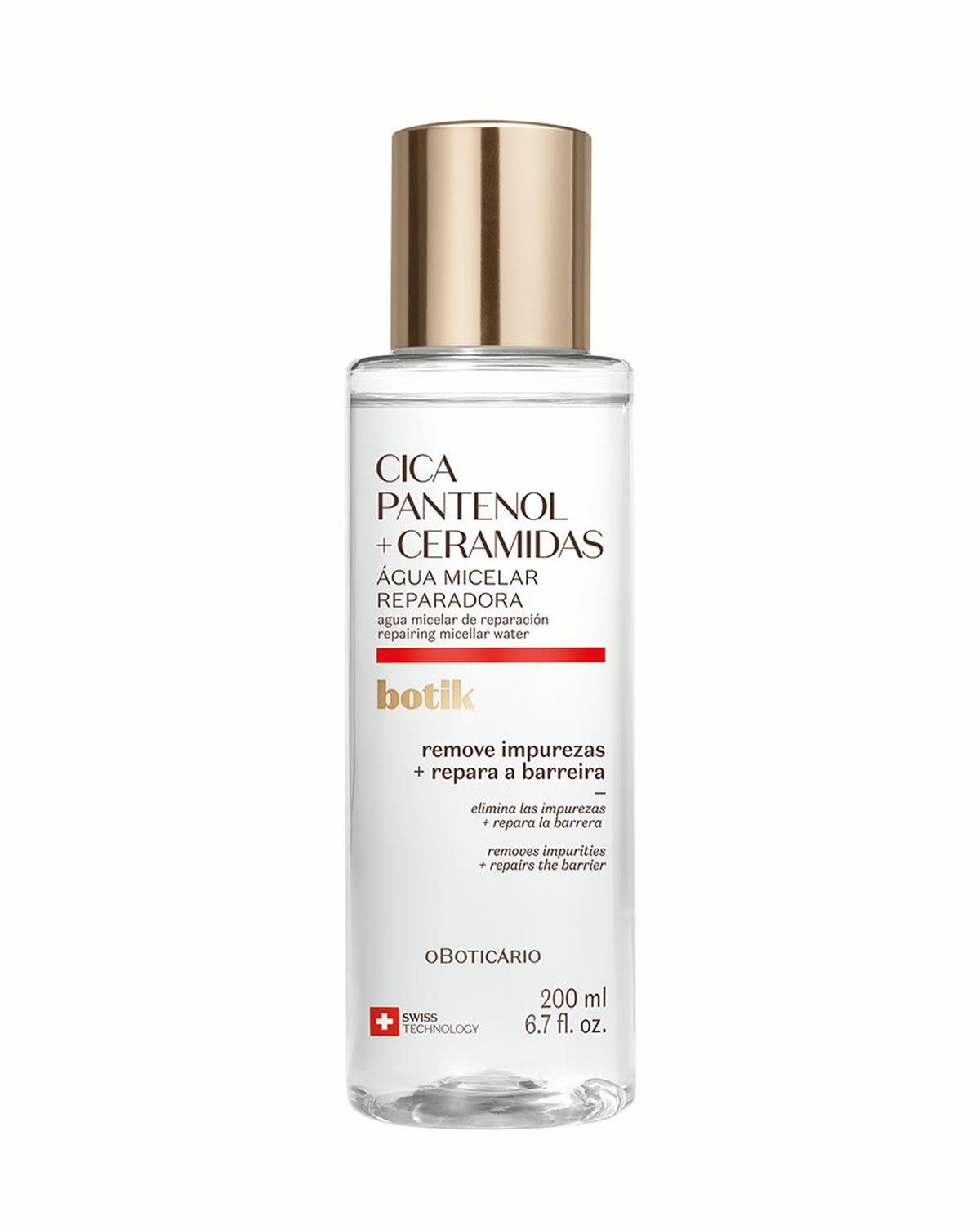 Água Micelar Cica Pantenol + Ceramidas