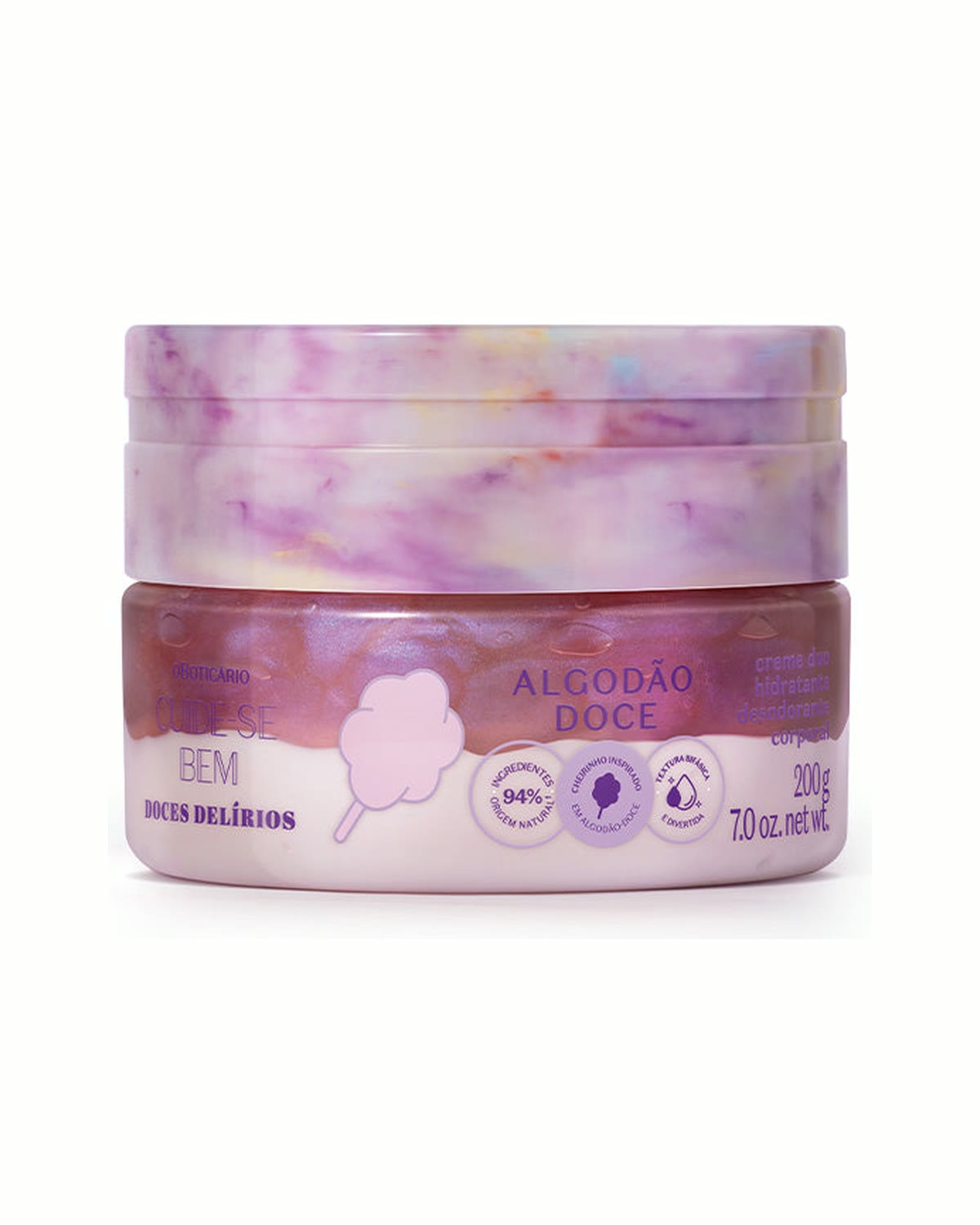 Creme Duo Hidratante Algodão Doce